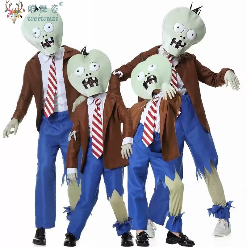 Plant Parent Halloween Costume - ชุดฮาโลวีน ครอบครัว คอสเพลย์ เครื่องแต่งกาย Zombie Plants