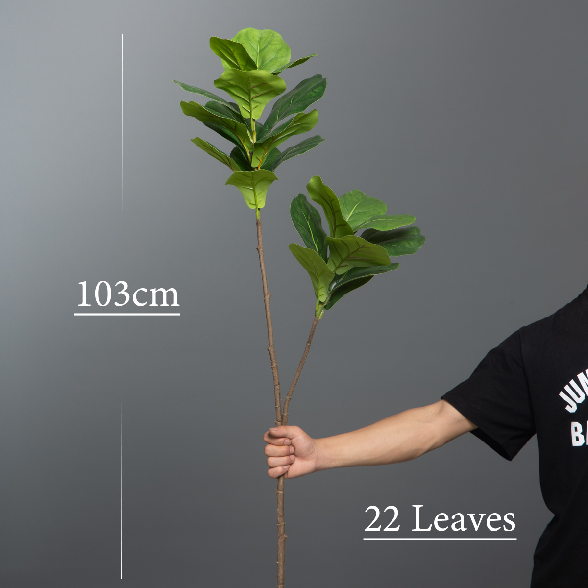 103 ซม./132 ซม.ประดิษฐ์ Ficus  - Rubber Plant Ficus บทวิจารณ์และราคา