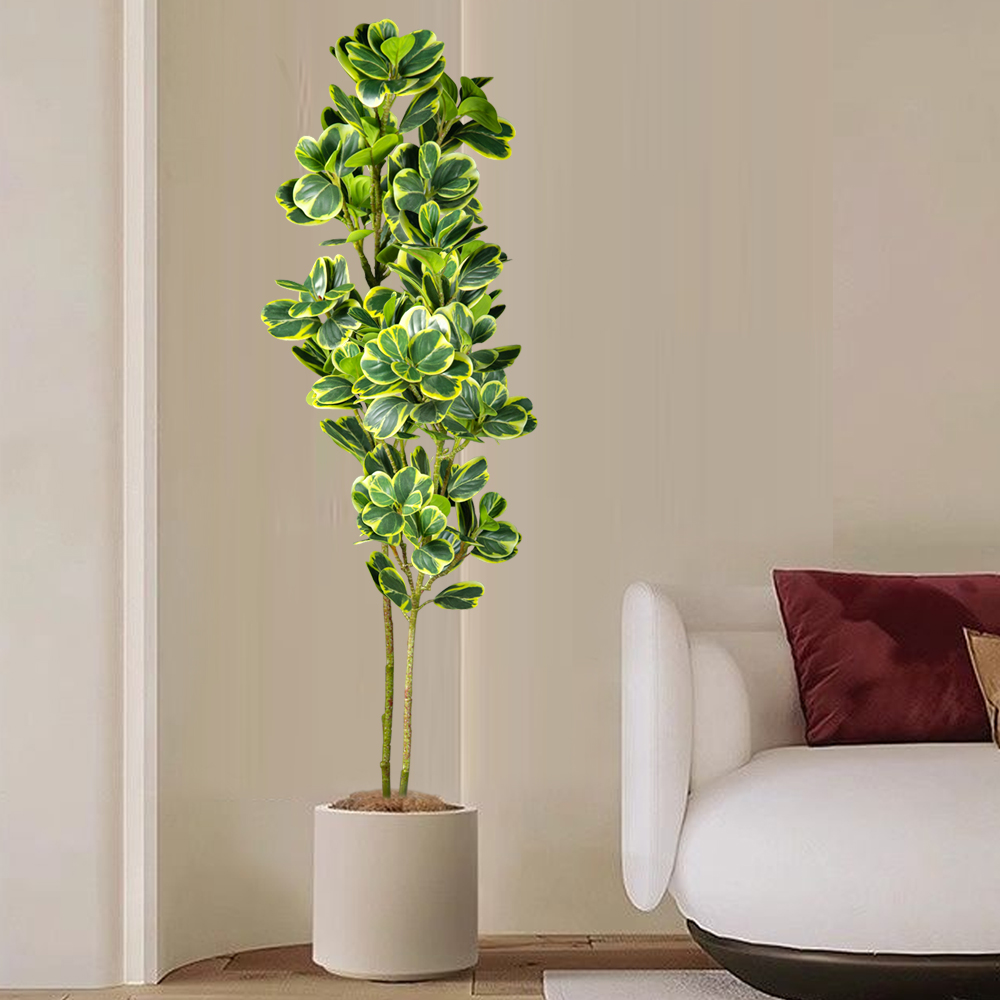 76 ซม./115 ซม.ประดิษฐ์ Ficus T - Rubber Plant Ficus บทวิจารณ์และราคา