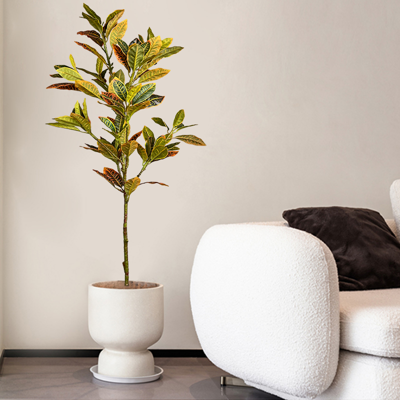 120 ซม.ขนาดใหญ่ปลอม Ficus Tree - Rubber Plant Ficus บทวิจารณ์และราคา