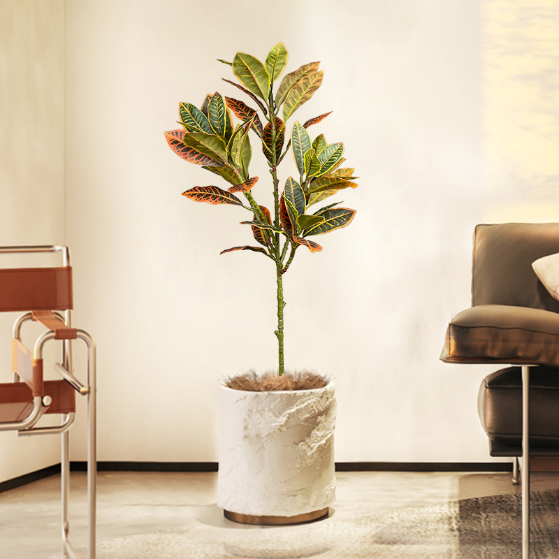 120 ซม.ขนาดใหญ่ปลอม Ficus Tree - Rubber Plant Ficus บทวิจารณ์และราคา