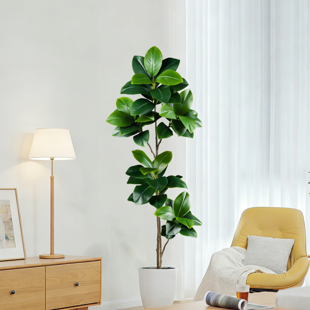 ต้นยางพาราปลอมขนาด 74-140 ซม.  - Rubber Plant Ficus บทวิจารณ์และราคา