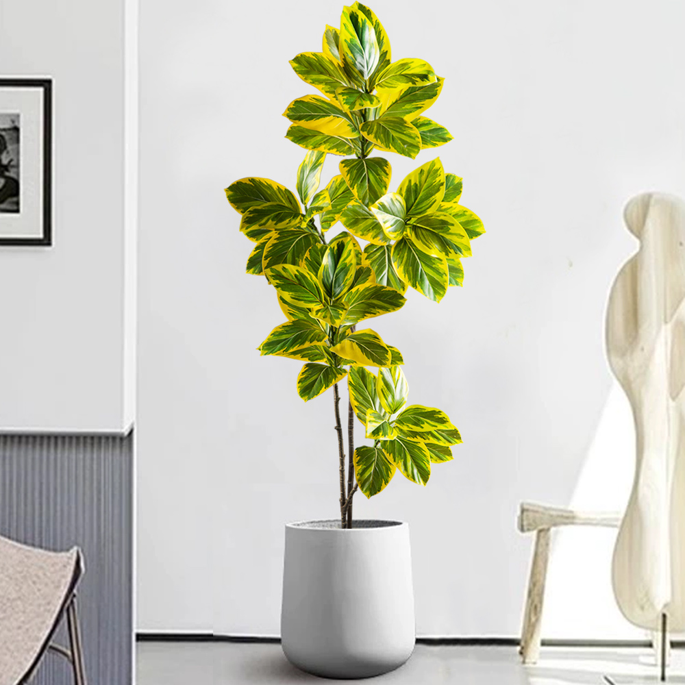 70-130 ซม.ประดิษฐ์ Banyan Tree - Rubber Plant Ficus บทวิจารณ์และราคา