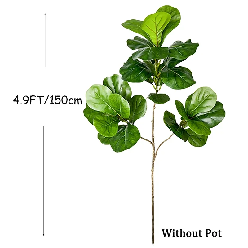 ต้นไทรประดิษฐ์ขนาดใหญ่ 2-4.9 ฟ - Rubber Plant Ficus บทวิจารณ์และราคา